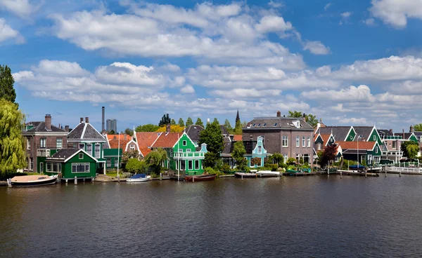 Город Zaanse Schans в Нидерландах — стоковое фото