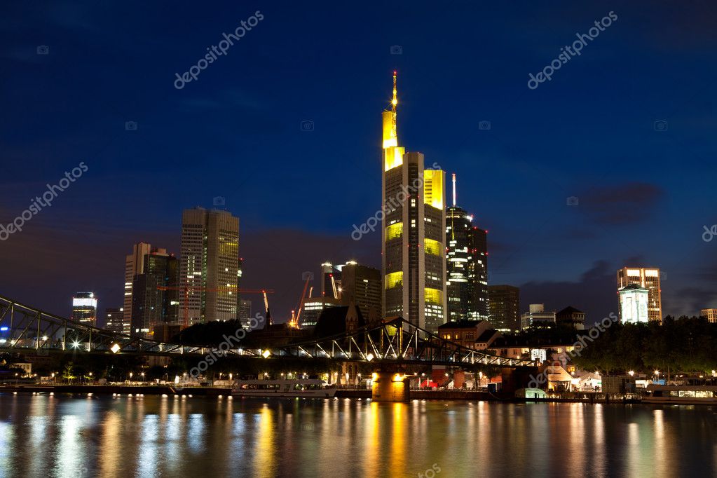 Frankfurt am Main at night Stock Photo by ©O.Rohulya 11669044