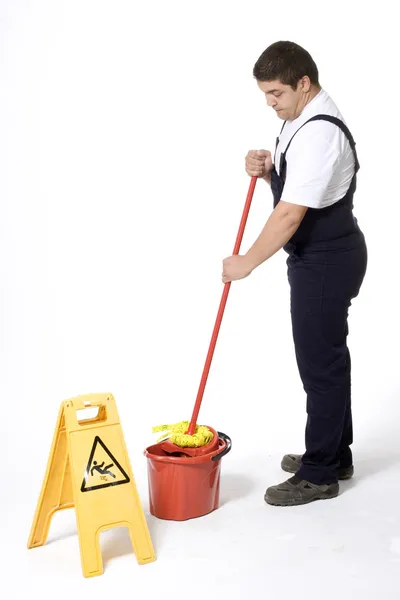 Mopping floor — Stock Photo, Image