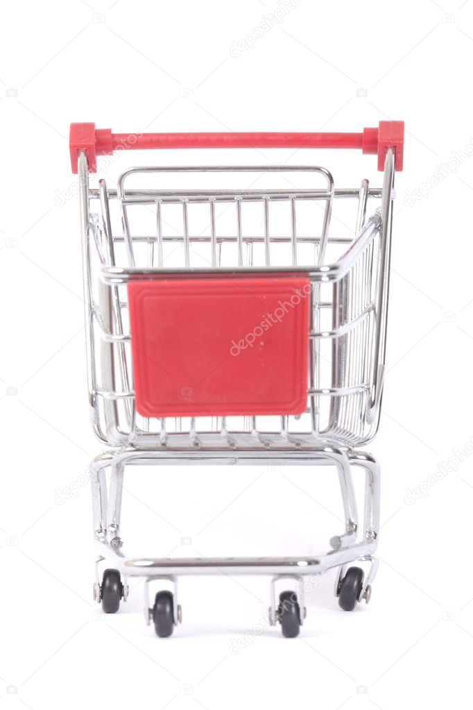 Metal shopping trolley