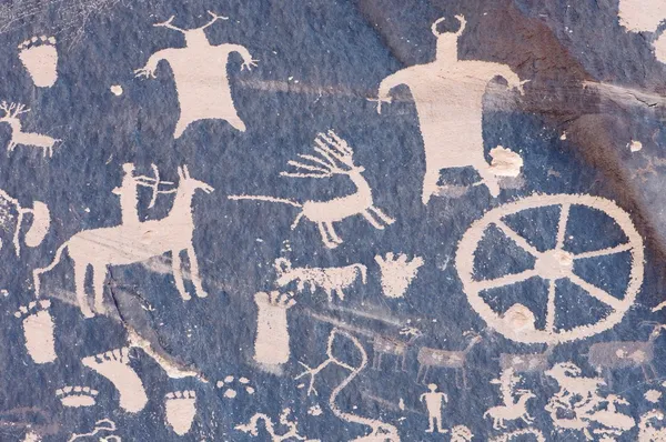 stock image Indian petroglyph