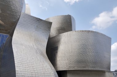 facade of the Guggenheim Museum clipart