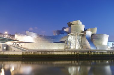 Guggenheim Museum and Nervion river clipart