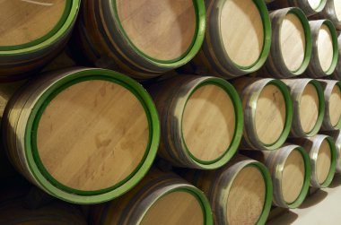 Wine barrels clipart