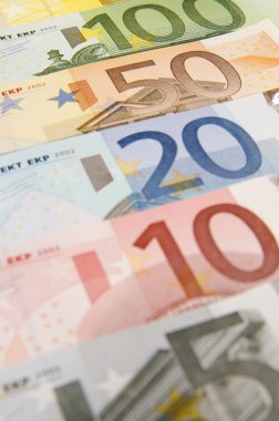 Euro banknoes