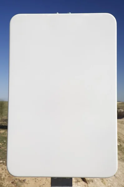 Sinal em branco — Fotografia de Stock