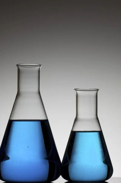 Two conical flasks — Stock Photo, Image