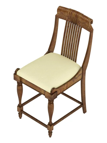 Cadeira de madeira antiga — Fotografia de Stock