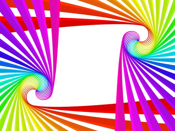虹の枠 — ストックベクタ