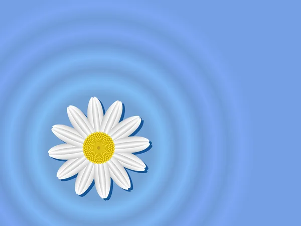 Fleur sur l'eau — Image vectorielle