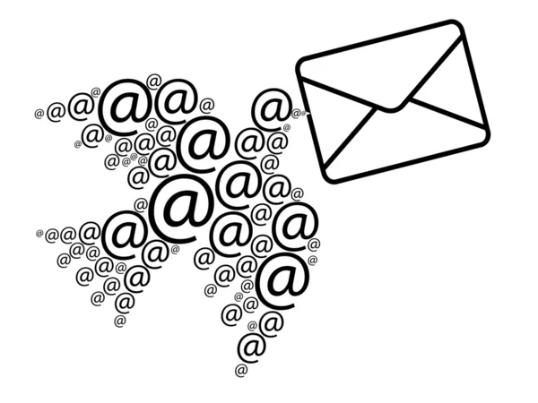 Mensaje de email — Archivo Imágenes Vectoriales