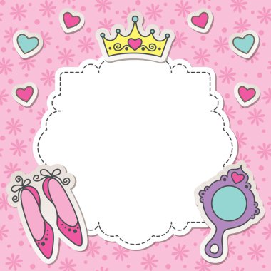 Princess frame clipart