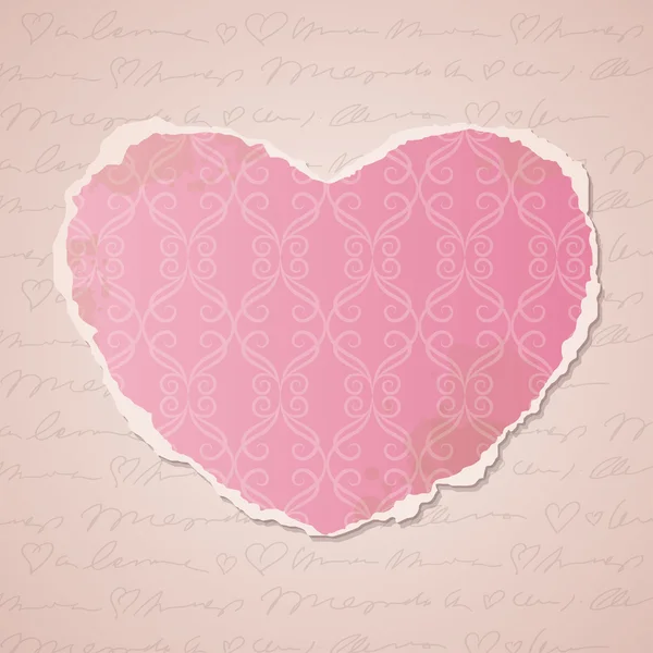 Coeur de papier — Image vectorielle