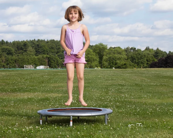 stock image Trampoline Girl