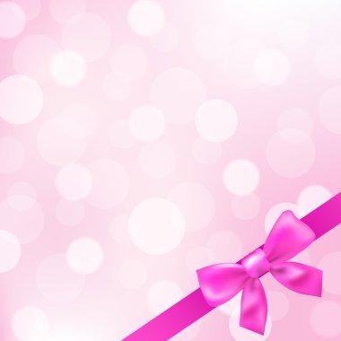 Pink Ribbons And Bokeh clipart