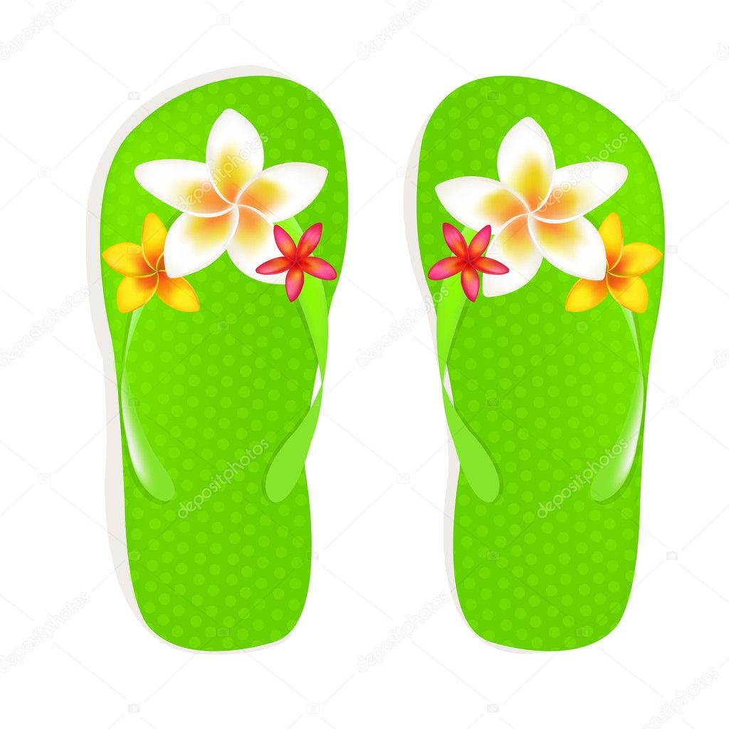 Flip Flops With Flowers