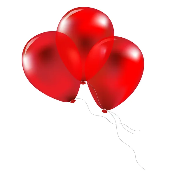 Strony czerwone balony — Wektor stockowy