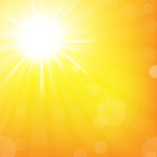 Sonne mit Sonnenbrand — Stockvektor
