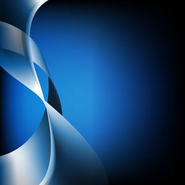 Ondes bleues abstraites — Image vectorielle