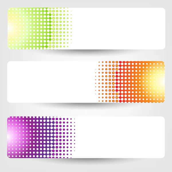 Abstract Banners Set — Stock Vector