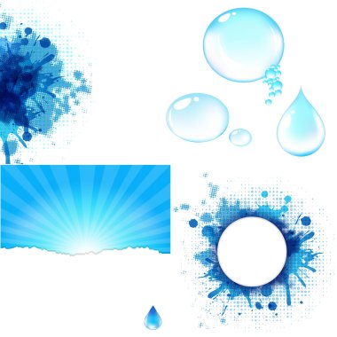 Water Symbol Big Set clipart