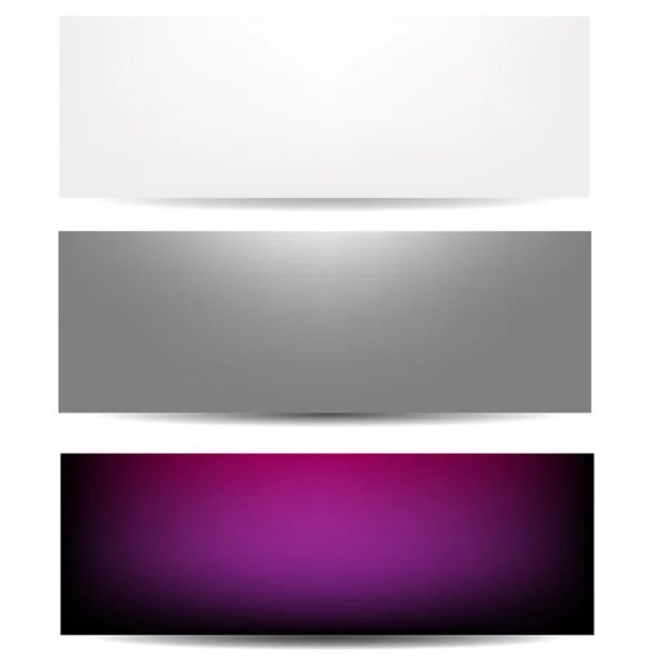 Ensemble de bannière couleur abstraite — Image vectorielle
