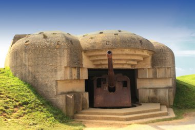 German bunker in Normandy from the Second World War clipart