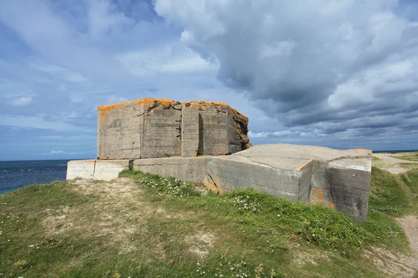 A normandiai-tól a második világháború német bunker — Stock Fotó
