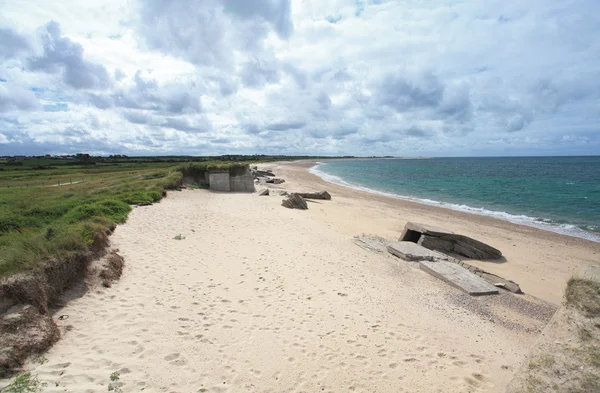 Bunker alemão na Normandia a partir da Segunda Guerra Mundial — Fotografia de Stock