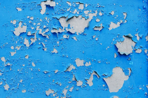 Superficie di vernice blu incrinato come sfondo grunge — Foto Stock