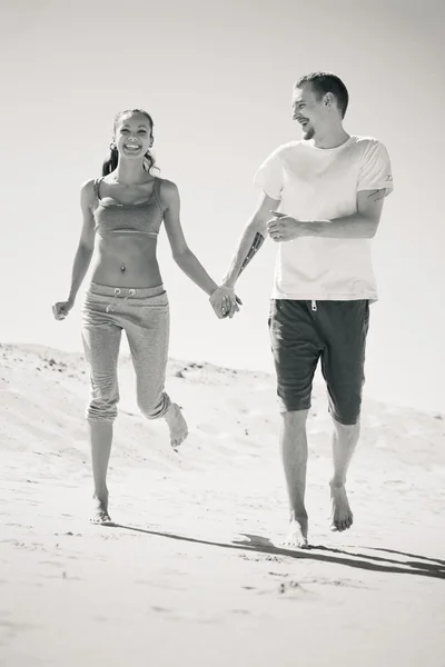 Running couple — Stock Photo, Image