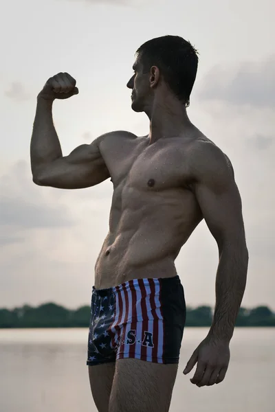 stock image Athletic young man