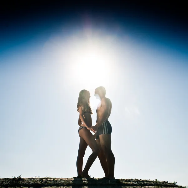 日当たりの良いカップル — ストック写真