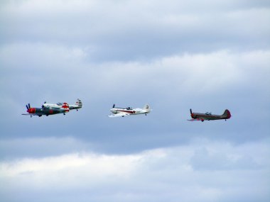 Tukums, Letonya - Ağustos 1: Büyük Britanya akrobasi ekran takımı yakovlevs tukums airshow olay Ağustos 1, 2009 yılında tukums, Letonya görüntüleme