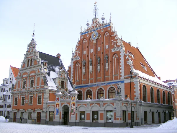 Maison des points noirs à Riga, Lettonie — Photo