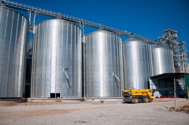 Grain Silos clipart