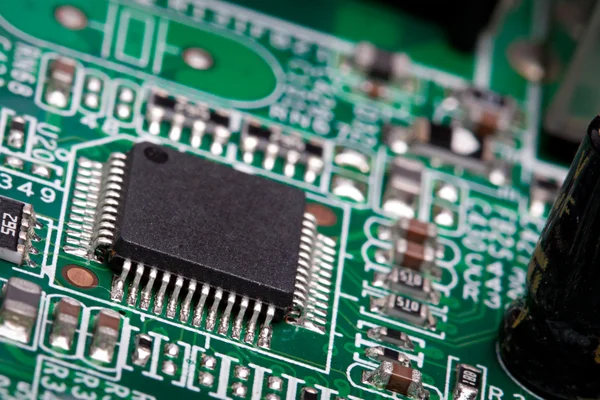 stock image Close-up of electronic circuit board