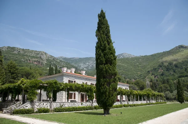 stock image Miločer villa on the Adriatic Sea