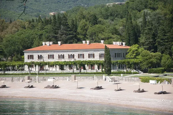 Miločer villa on the Adriatic Sea — Stock Photo, Image