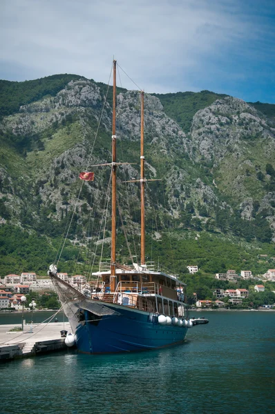 stock image A sailing ship in Montenegro