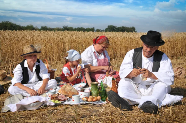 stock image Traditional breakfast of wheat field