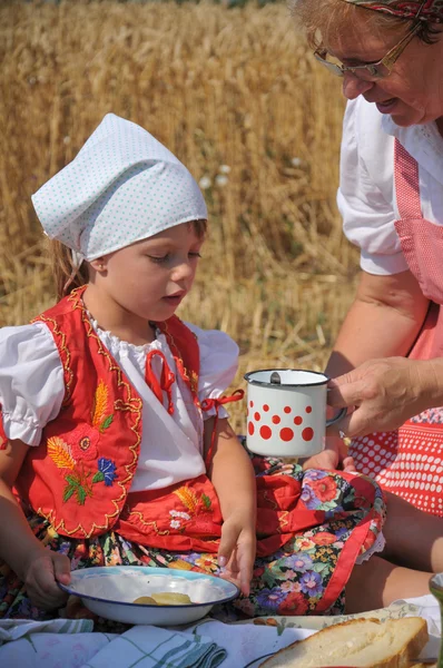 stock image Traditional breakfast of wheat field