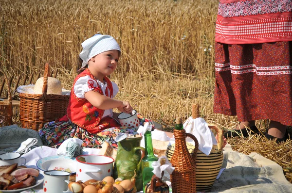 stock image Traditional breakfast of wheat field