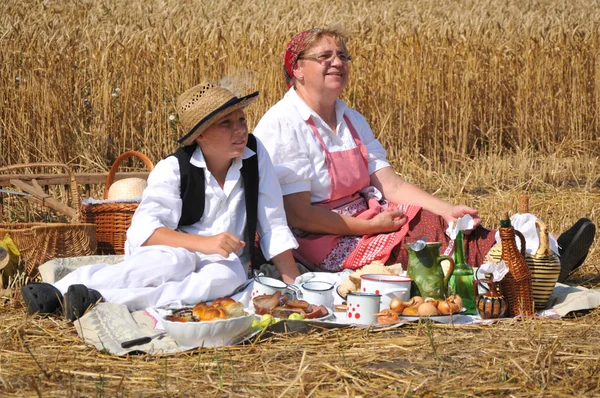 stock image Traditional breakfast of wheat field