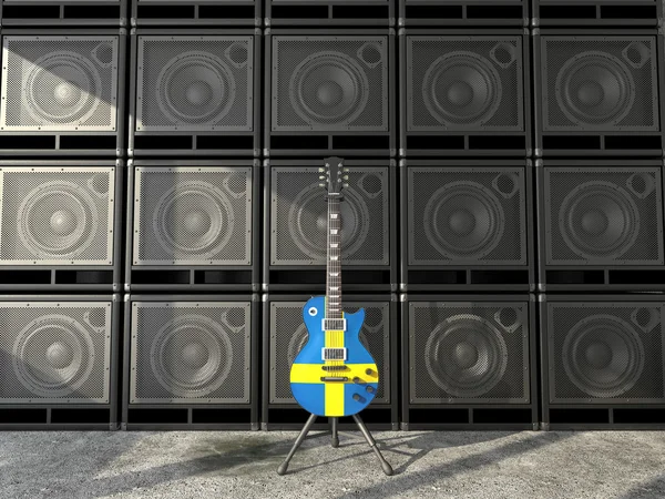 Sverige gitarr — Stockfoto