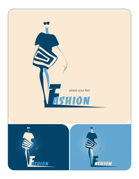 Vector fashion icon — Stock Vector
