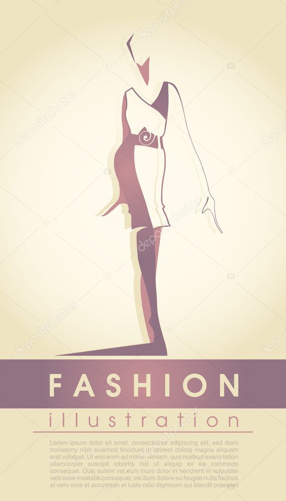 Fashion model. Vector illustration