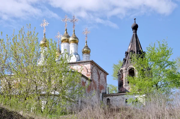 Kerk van het klooster van de geboorte van de St. borisogleb, Moerom district — Stockfoto