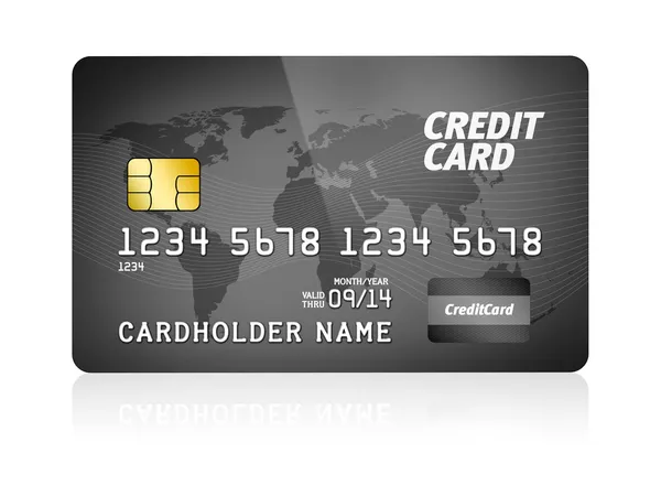 隔離されたクレジットカード — ストック写真