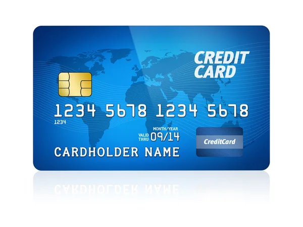 Kredi kartı izole edildi — Stok fotoğraf